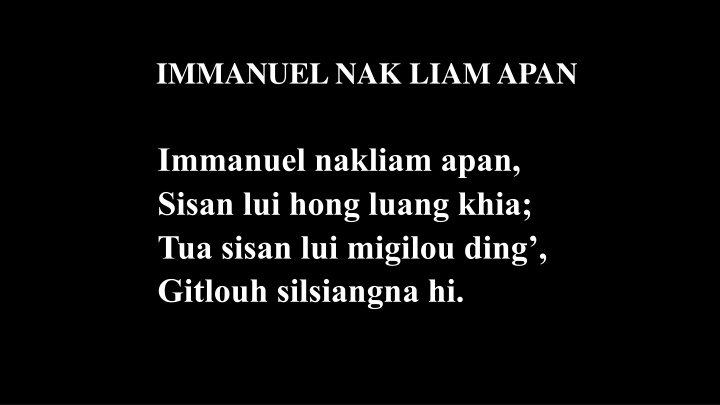 IMMANUEL NAK LIAM APAN - Poetic Images Collection