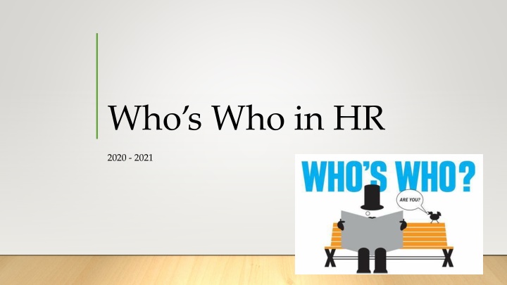 Key HR Personnel and Their Job Roles
