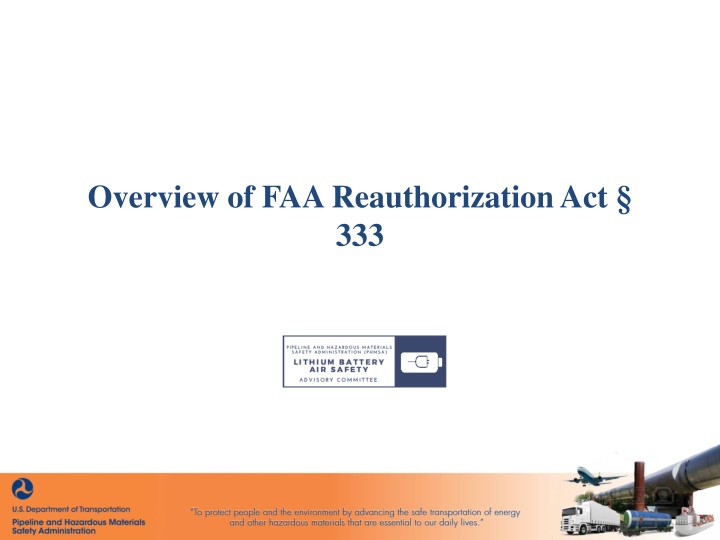 Overview of FAA Reauthorization Act