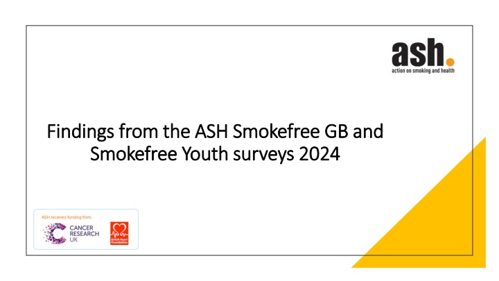Insights from ASH Smokefree GB Surveys 2024