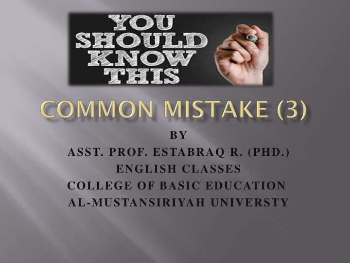 Commonly Confused Words and Phrases in Sentences