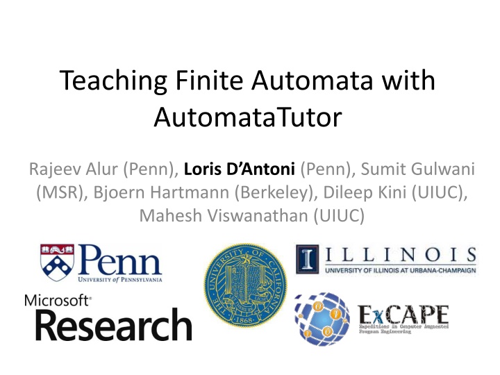 Teaching Finite Automata with  AutomataTutor