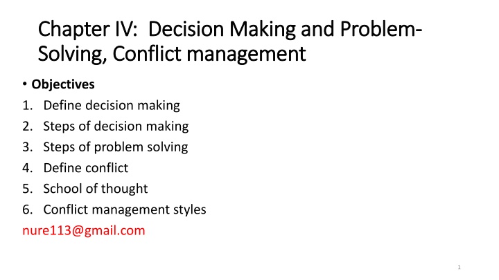 Decision Making and Problem Solving: Key Steps and Strategies
