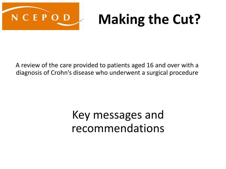 Review of Care for Crohn's Disease Patients Undergoing Surgery