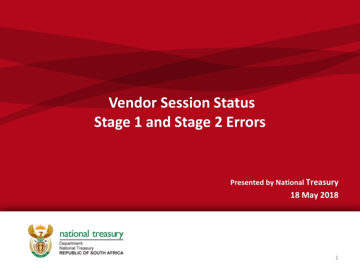 Vendor Session Errors Overview