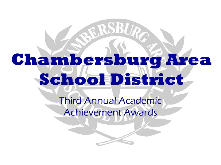Chambersburg Area School District Academic Achievement Awards
