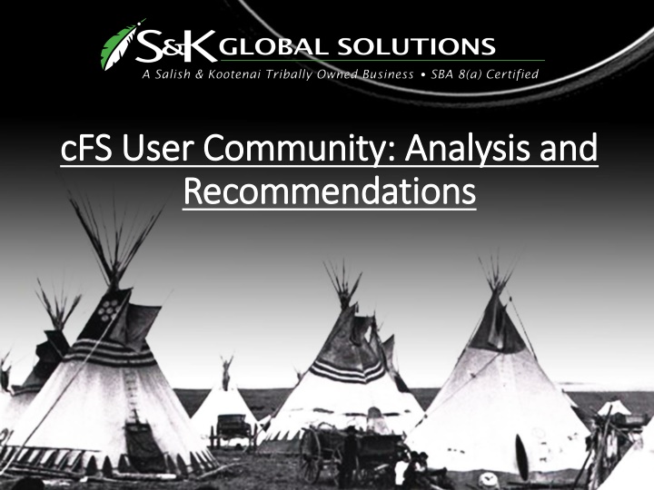 User Community Analysis & Recommendations for cFS