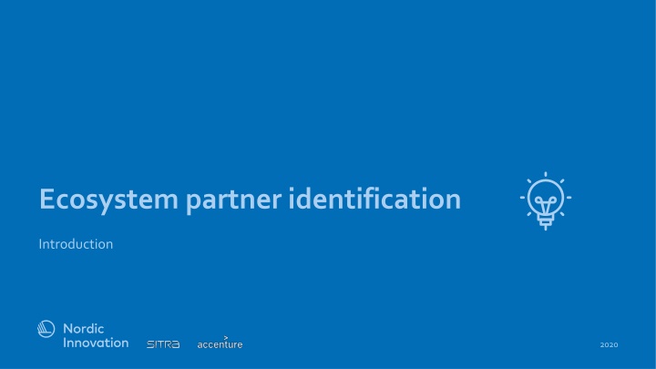 Ecosystem Partner Identification Tool for Strategic Partnerships