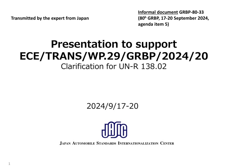 Proposal for R138.02 Amendment Clarification