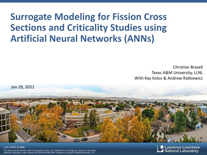 Surrogate Modeling for Fission Cross Sections using Artificial Neural Networks