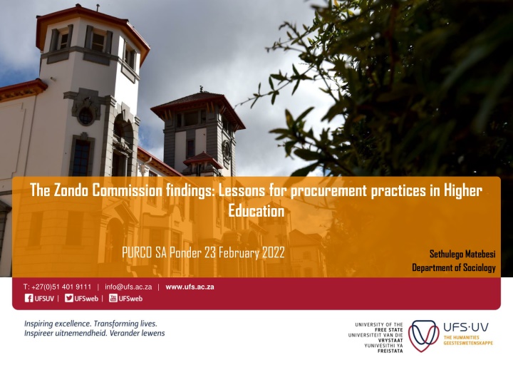 Lessons in Higher Education Procurement Practices
