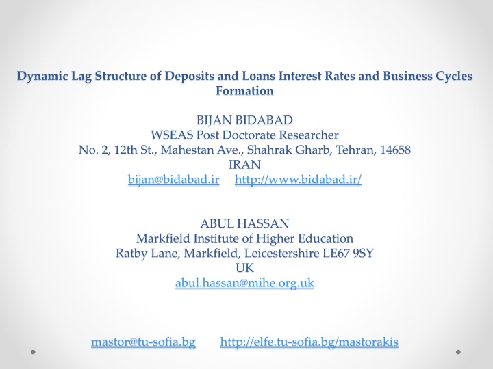 Deciphering Business Cycle Theories and Dynamics