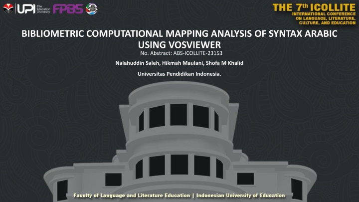 Bibliometric Analysis of Arabic Syntax Using VOSviewer