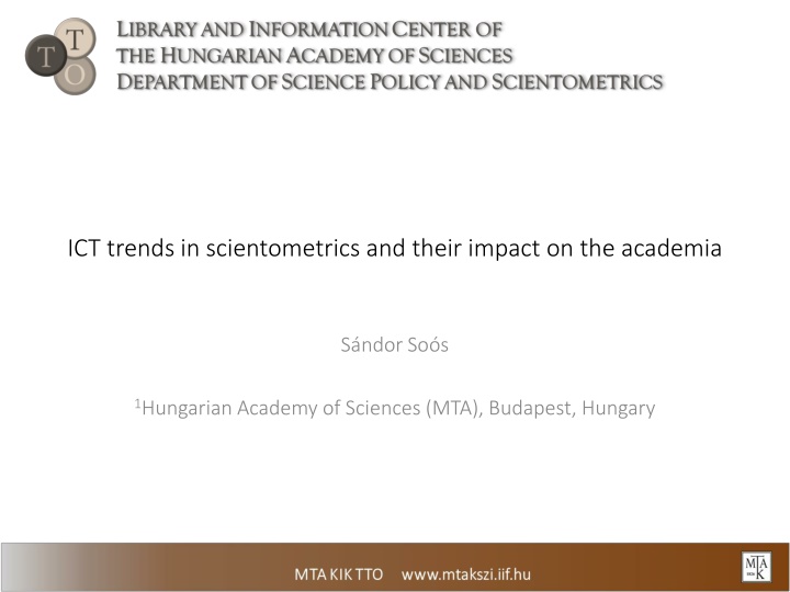 Emerging Trends in Scientometrics and Academia Impact