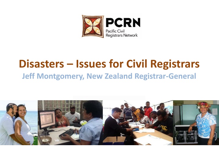 Challenges in Civil Registration: Impacts, Recovery, and Resilience