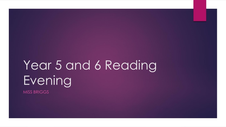 Teaching Reading in Year 5/6