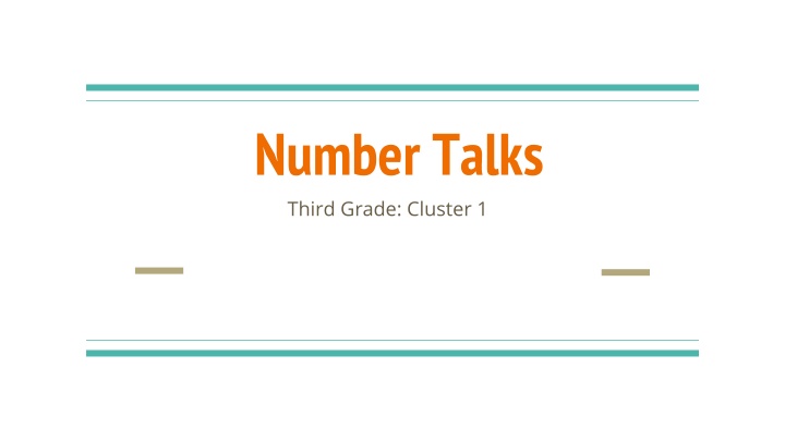 Number Talks