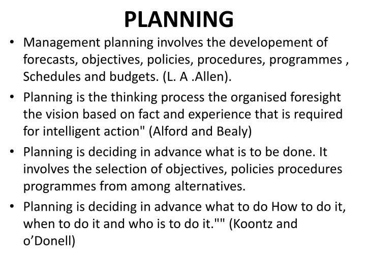 Importance of Planning in Modern Organizations