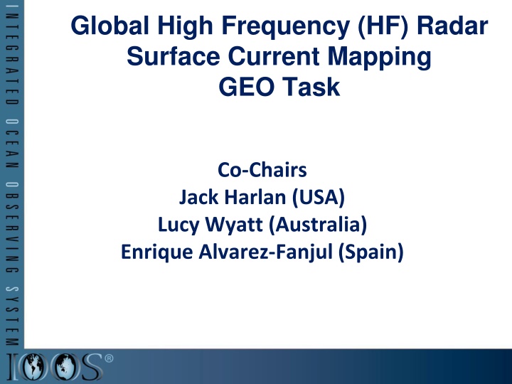Global High-Frequency Radar Surface Current Mapping Task