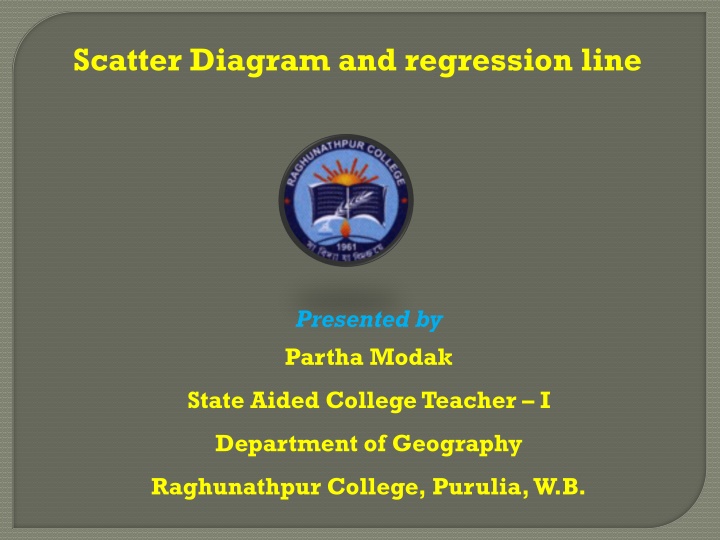 Scatter Diagram and Regression Line Analysis in Road Density and Fatal Accidents
