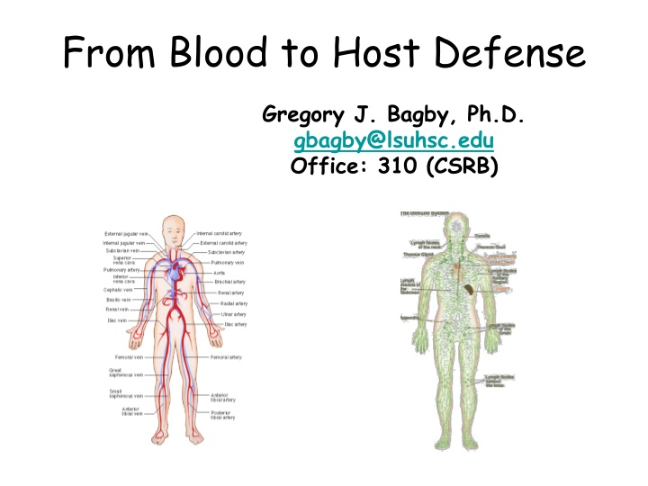 From Blood to Host Defense: Components and Function