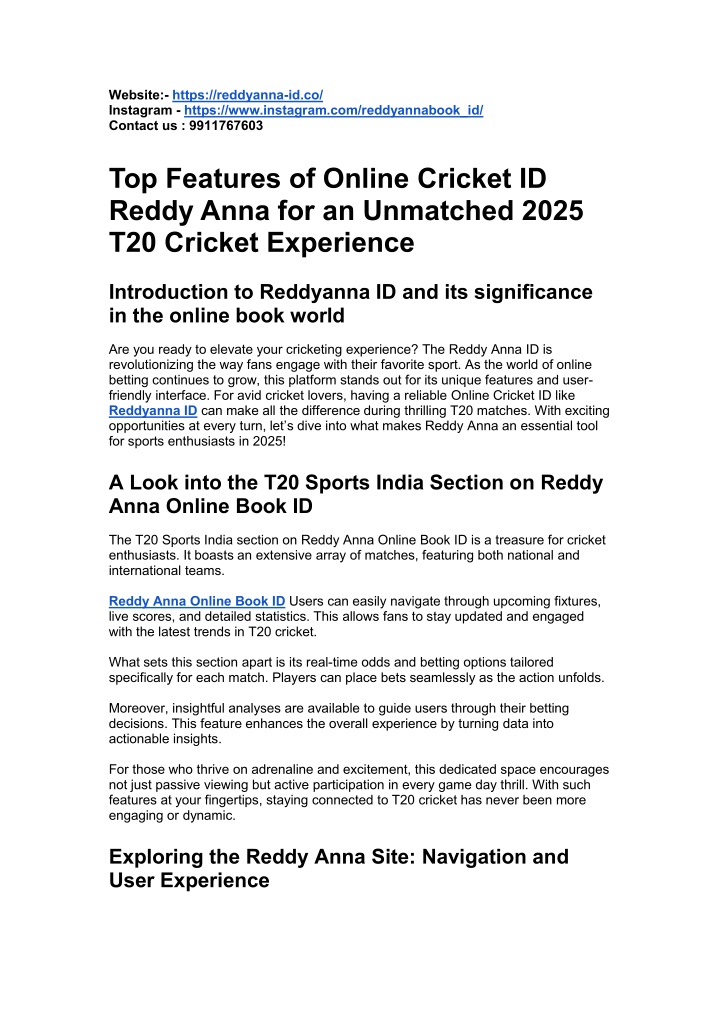 website https reddyanna id co instagram https n.w