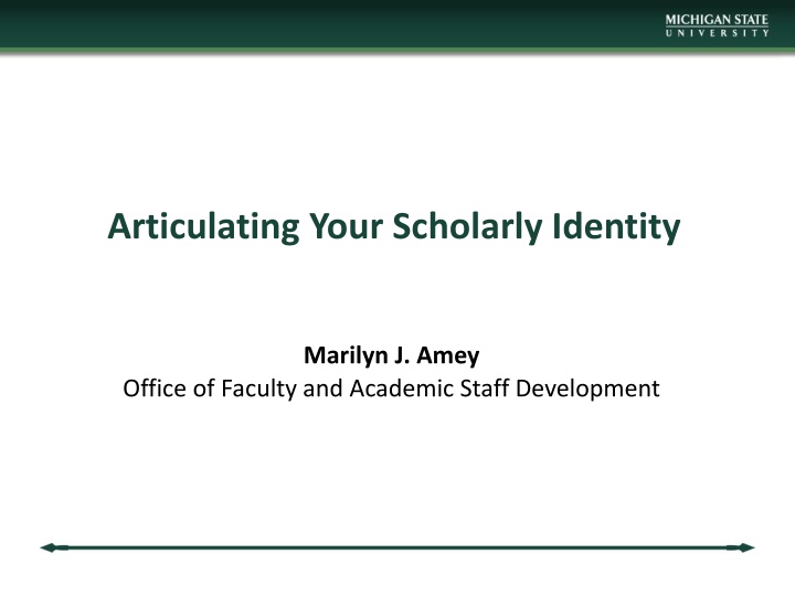 Documenting Your Scholarly Identity for Success
