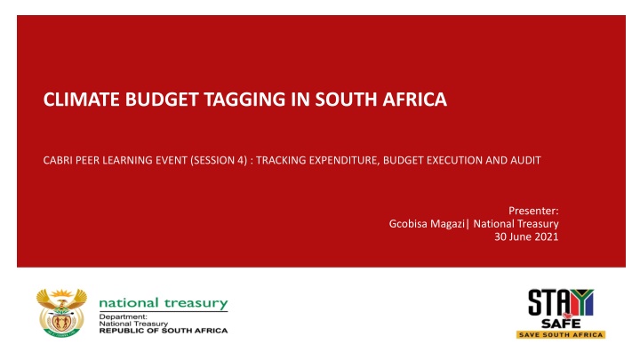 CLIMATE BUDGET TAGGING IN SOUTH AFRICA