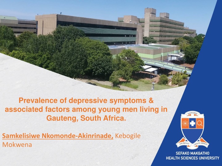 Prevalence of Depressive Symptoms Among Young Men in Gauteng, South Africa