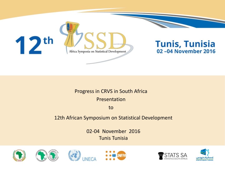 Progress in Civil Registration and Vital Statistics System in South Africa