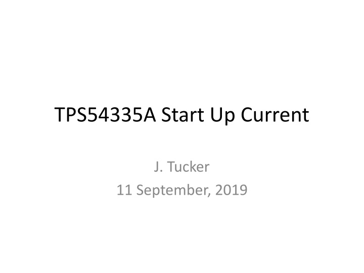TPS54335A Start Up Current