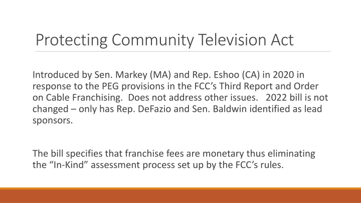 Protecting Community Television Act