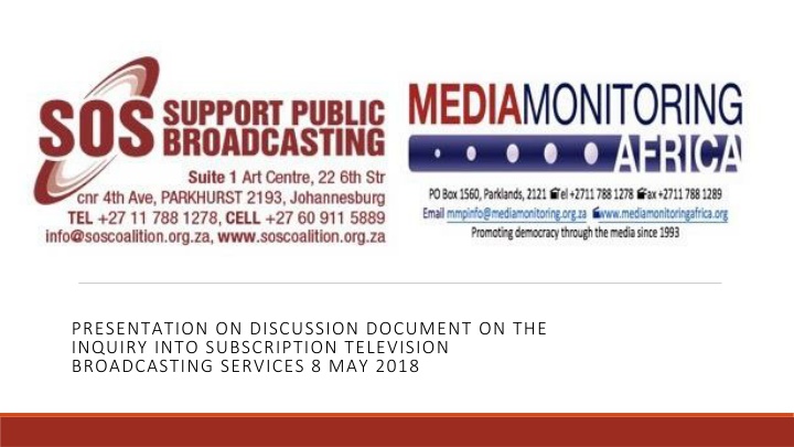Analysis of Subscription Television Broadcasting Industry