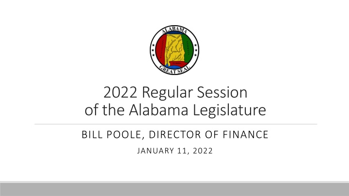 Alabama Legislature 2022 Budget Proposal Details