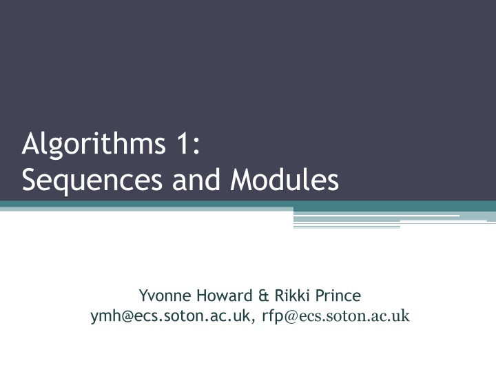 Sequences and Modules