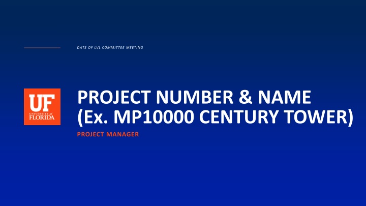 Project Committee Meeting Presentation Template
