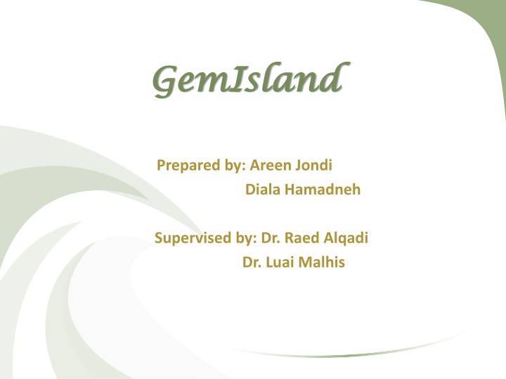 GemIsland: A Networked Adventure Game