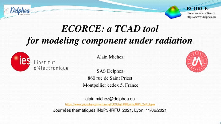 ECORCE: TCAD Tool for Radiation Effects on Components