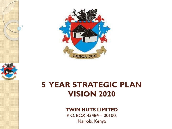 Twin Huts Limited - Strategic Plan Overview