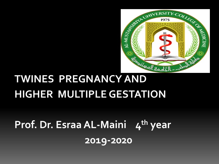 Multiple Gestation in Pregnancy