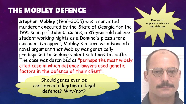 THE MOBLEY DEFENCE