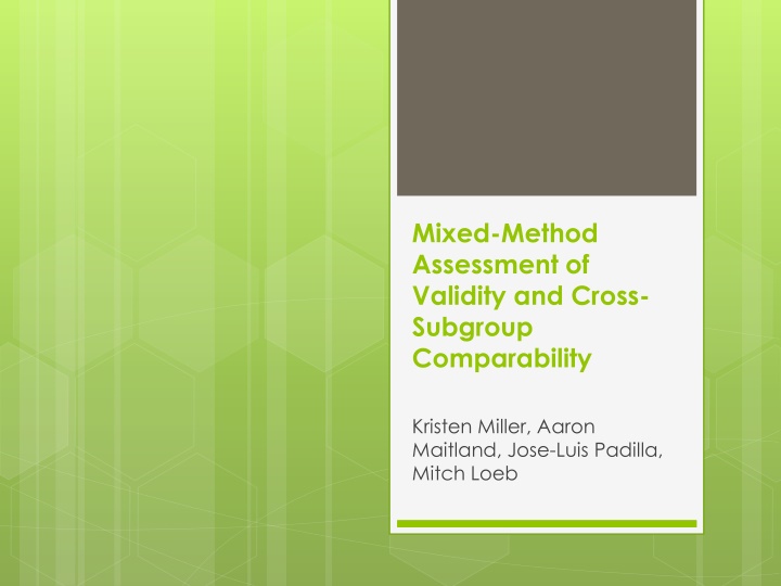 Cross-Subgroup Validity Assessment