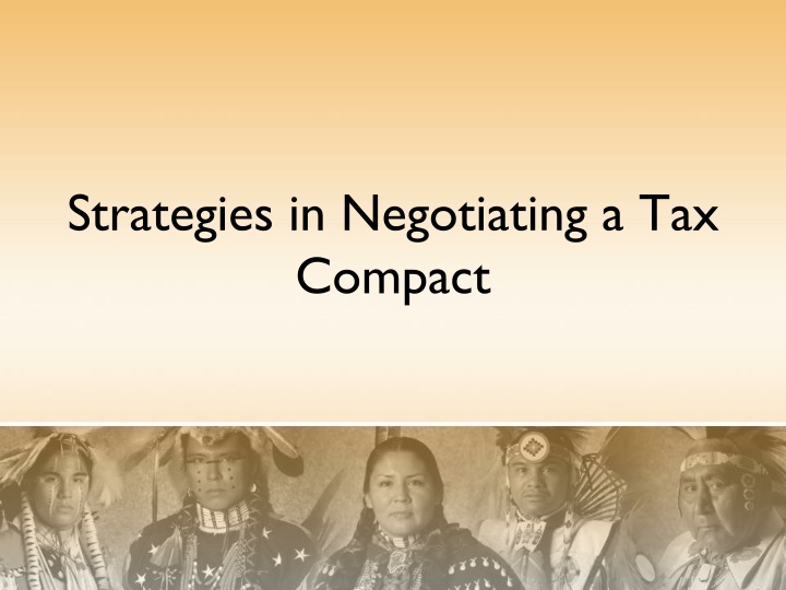 Strategies in Negotiating a Tax Compact