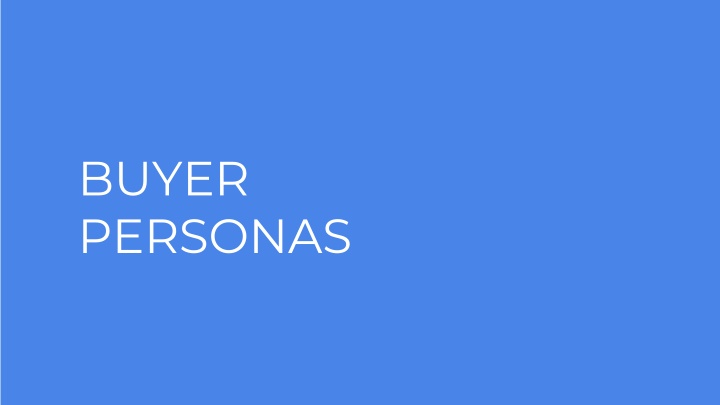 Buyer Personas Overview
