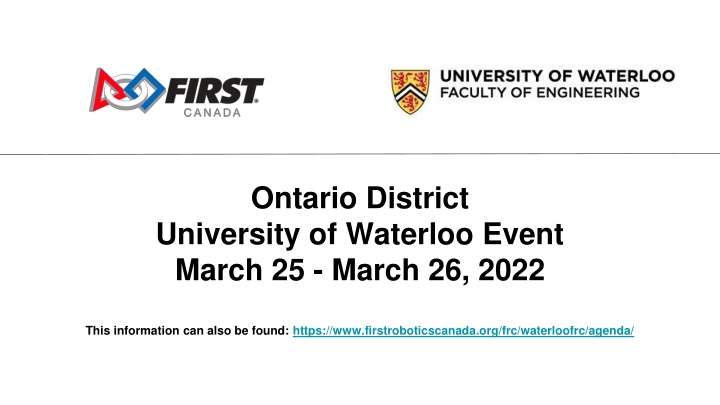 University of Waterloo Event Information