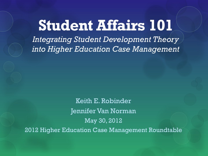 Student Affairs 101