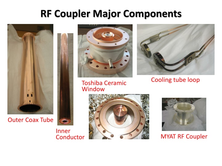 RF Coupler Major Components Cooling Tube Loop Toshiba Ceramic Window