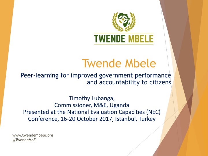 Peer-learning for Improved Government Performance and Accountability