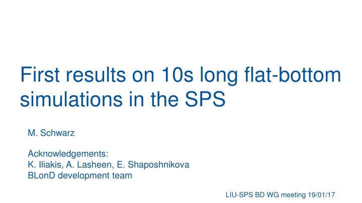 SPS Beam Stability Study