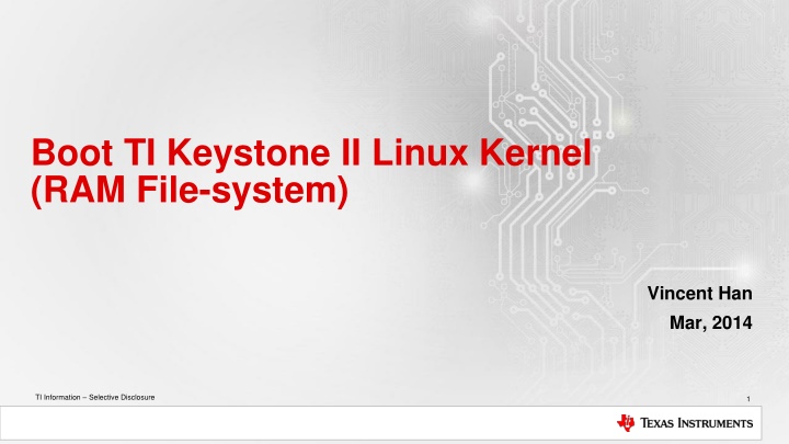 Boot TI Keystone II Linux Kernel